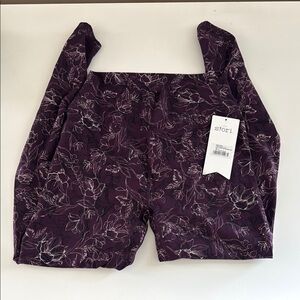 Storia Purple Floral Leggings